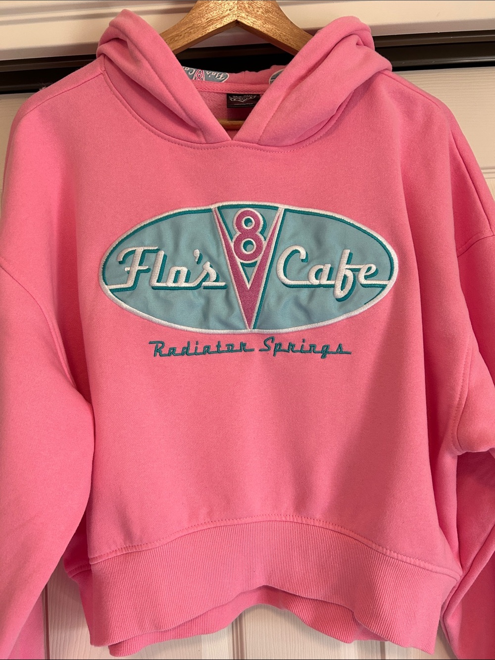 Disney Cars Pink Flo's V8 Cafe Radiator Springs Hoodie